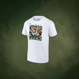 Boston Celtics 2024 NBA Finals Champions Pull Up Jumper Caricature T-Shirt